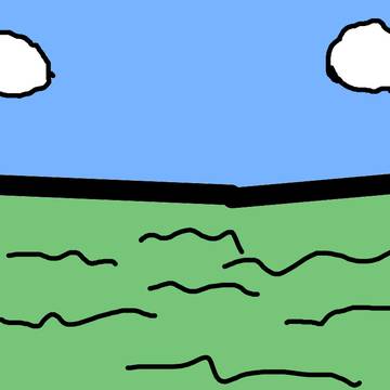 Clear Skies with cloud and Grass