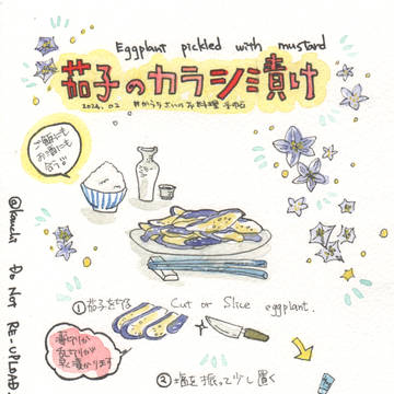 茄子のカラシ漬け