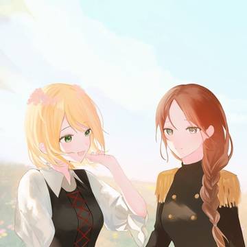 まるかいて親友娘