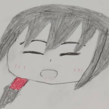 笑顔のタチアオイさん