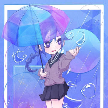少女雨魚