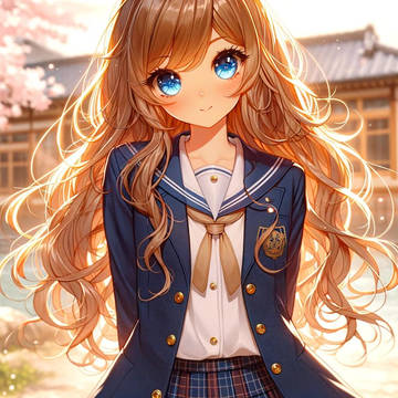 Blond Anime girl