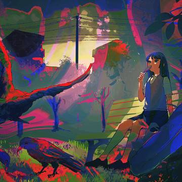 『鴉と公園』MVイラスト