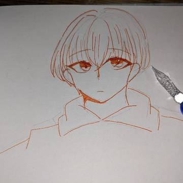 ガラスペンで描いてみた