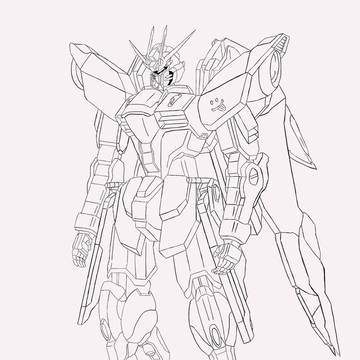 SEED面白かった！フリーダム描きました！