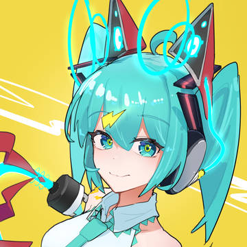 しっぽ型充電コードミクさん