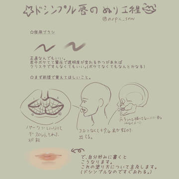 自分好みの唇の塗り方(厚塗り)