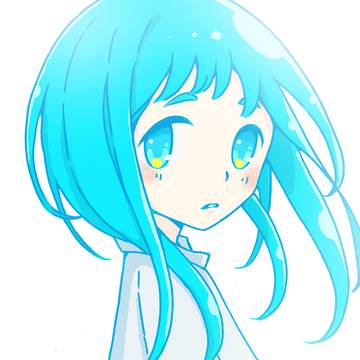 青髪の女の子