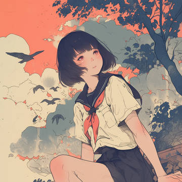 裸足の女の子