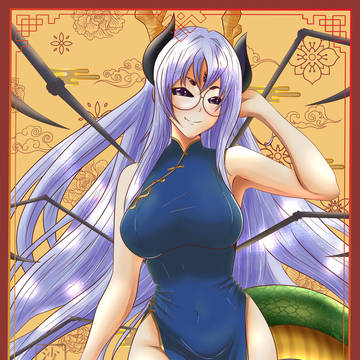 Dragon year dress spider