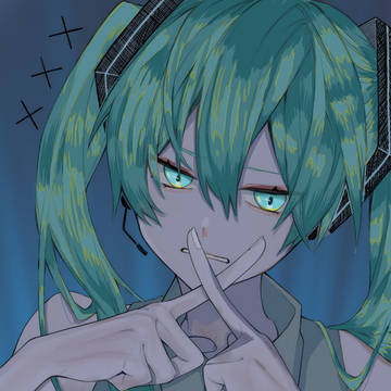 初音ミクのフリー線画お借りしました