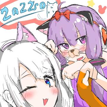 猫の日のイラストでした