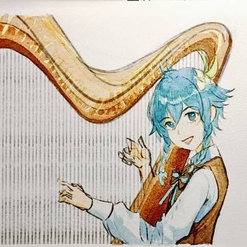 临摹音乐会温迪图