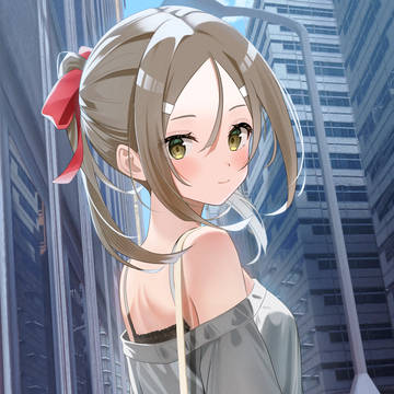 街中振り向き私服夏凛ﾁｬﾝ