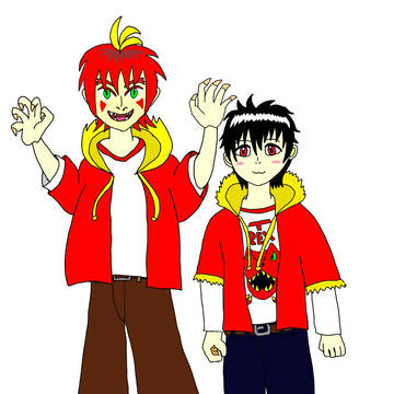桐生ダイキ＆擬人化ガブティラ