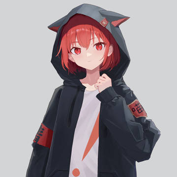 red and black
