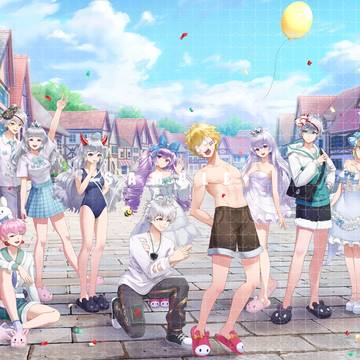 彩虹岛公会成员二创留念
