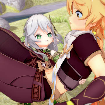 Nahida lifting Aether