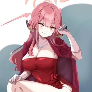 46. 陸八魔アル(ドレス)