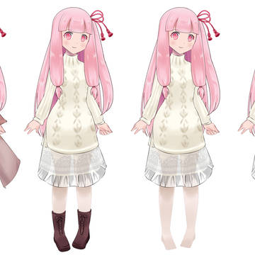 茜ちゃん立ち絵_4種