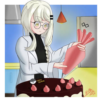 呜哇茜老婆生日快乐口牙!