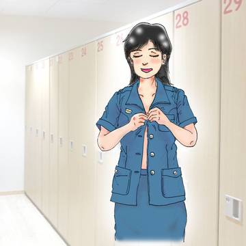 昭和の婦警さん４ 制服着替え中