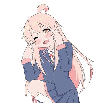 ギャルピースしてるまひろん