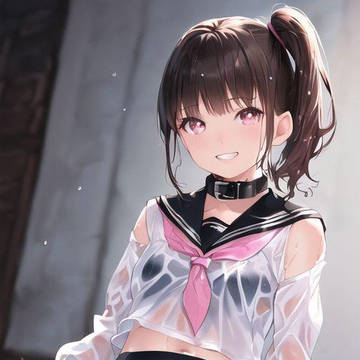 びしょ濡れセーラー