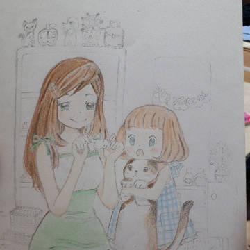 3月のライオン　模写(途中まで)