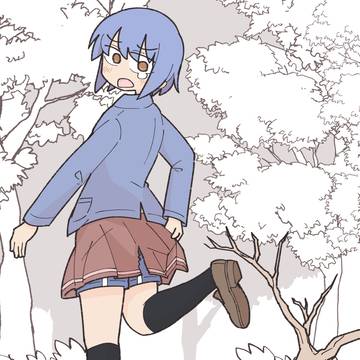 スカートひっかけちゃった和那ちゃん