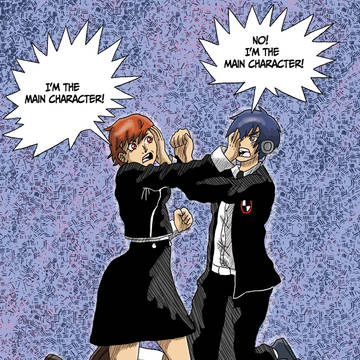 Makoto and Katone have a fight