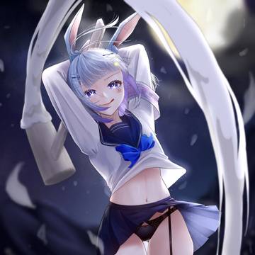 うさぎの餅つき