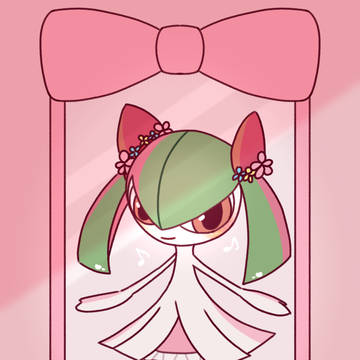 ピンクのスカートお花の髪飾り