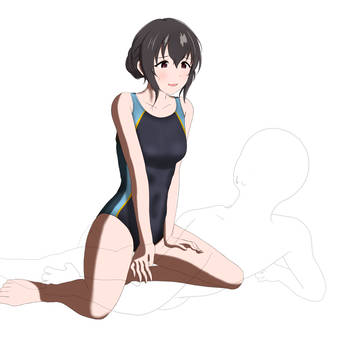競泳水着の肇ちゃん