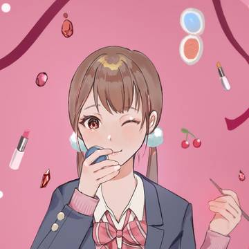 メイクするJK