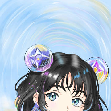 カラフルな女の子