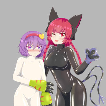【リクエスト】お燐ちゃん、さとり様デジモンスウツ