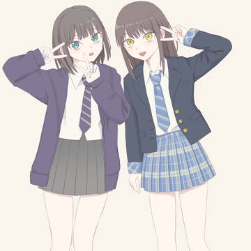 学生２人