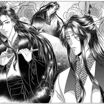 my first 忘羡 digital fanart ☺💖
