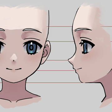 顔の陰