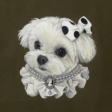 オリジナル🐶 鞄に描いてます👜
