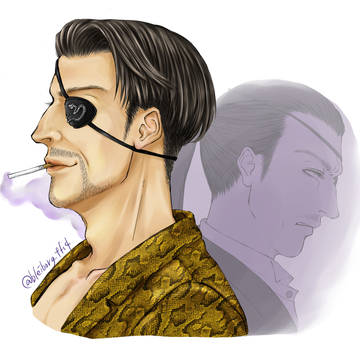 真島さんの横顔
