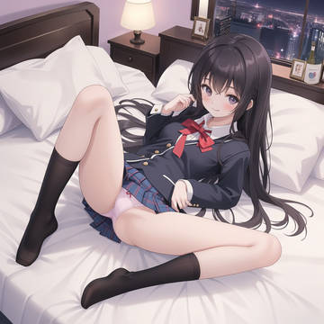 young girl in a hotel