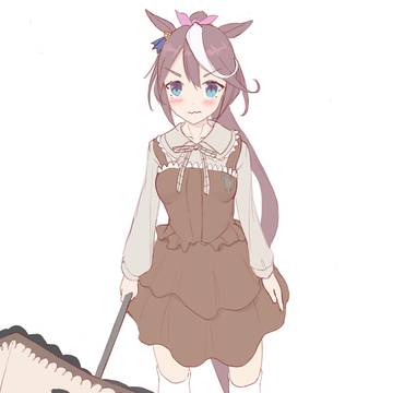 テイオーに好きな服を着てもらう
