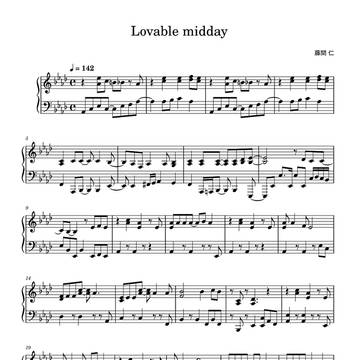 Lovable midday　１コーラス