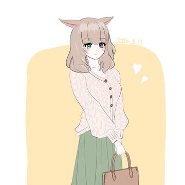 休日のミコッテ