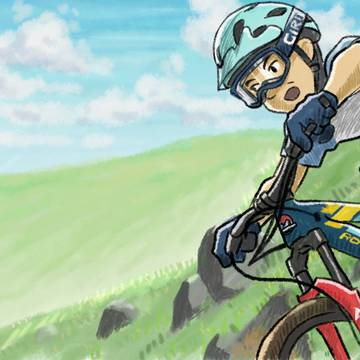 マウンテンバイクトレイルライド