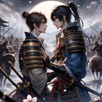 【AI BL画像】武士のBLカップルAIイラスト5選！