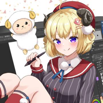 「イラストレーターのしｇ…角巻わためで～す」