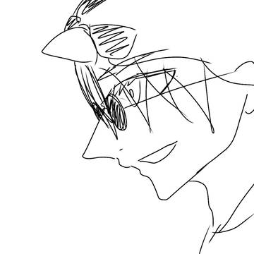 現実で出来ないので絵の中でカッコつけます